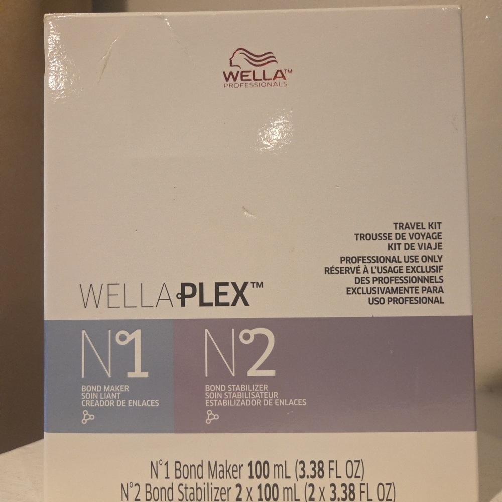 WellaPlex N°1 and N°2 Bond Maker and Stabilizer Travel Kit